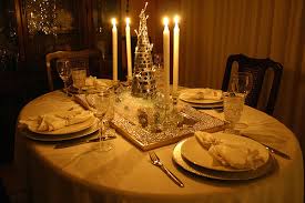 cena de gala en casa